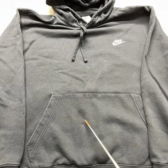 Nike Hoodie Sweatshirt Adult 2XL Black Pullover Swoosh Sportswear Athletic - Picture 3 of 11